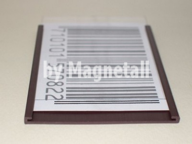 C type magnetic label HOLDER with paper and PVC