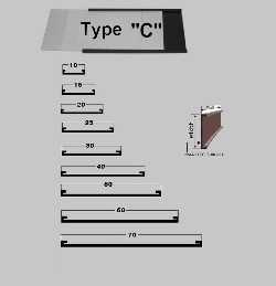 type C  magnetic labels dimentions